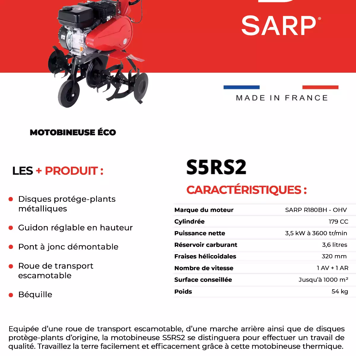 S5RS2 Motobineuse Eco